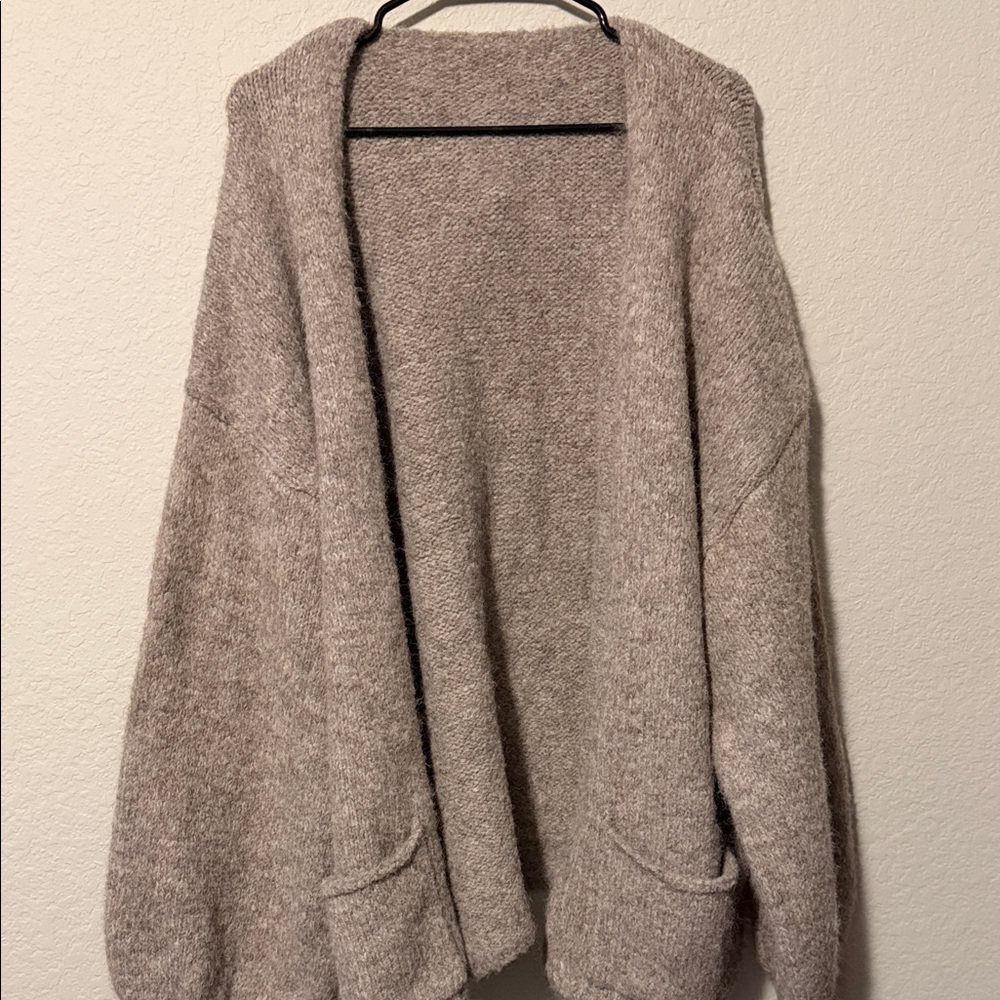Cozy Heathered Gray Women's Cardigan